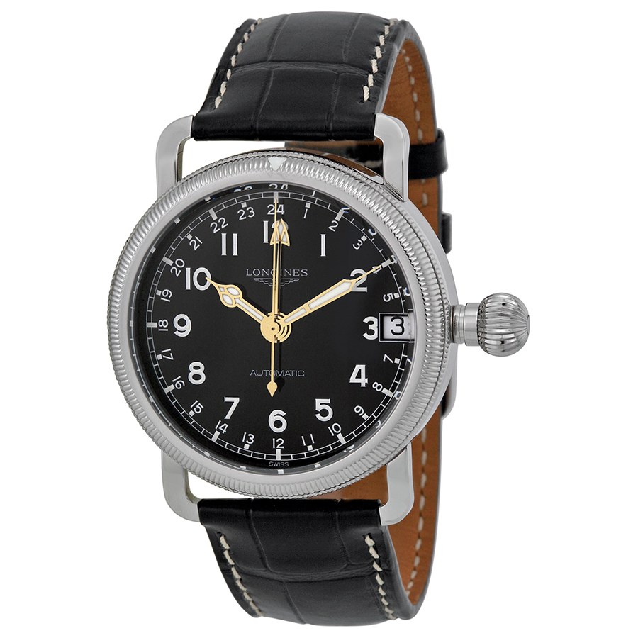 Longines Heritage Swiss-Made Diver Chrono Steel Case Black Dial Watch