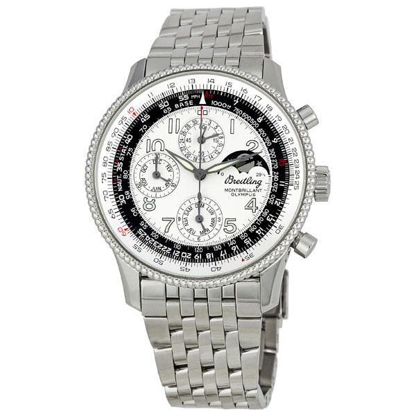Breitling Montbrilliant A1935012/G592 Silver Automatic Pilot Watch
