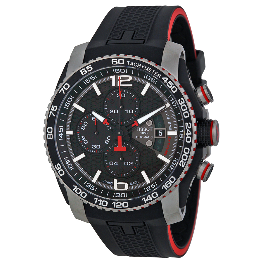 Tissot PRS 516 Chronograph Automatic Black Dial 43mm Reps Watch