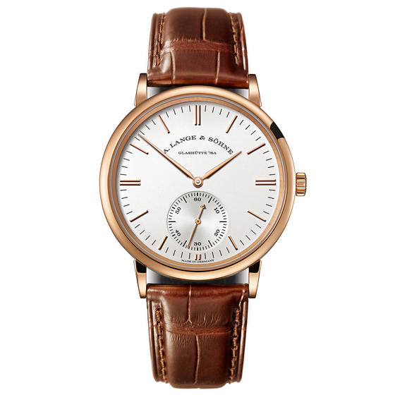 A. Lange & Sohne Saxonia Automatic Timepiece - Precision Crafted Steel Case with Elegant Silver Dial