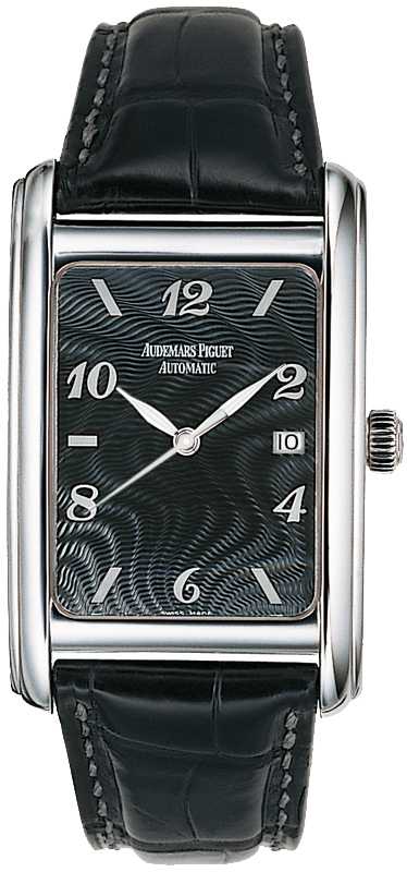 Edward Piguet 15121BC.OO.A002CR.02 Clone Auto Swiss Movt Gold Case Jet Black Face 100m Resistant Watch