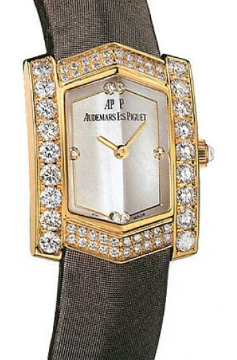 Audemars Piguet Facettes 18K Yellow Gold Automatic Timepiece with Engraved Case