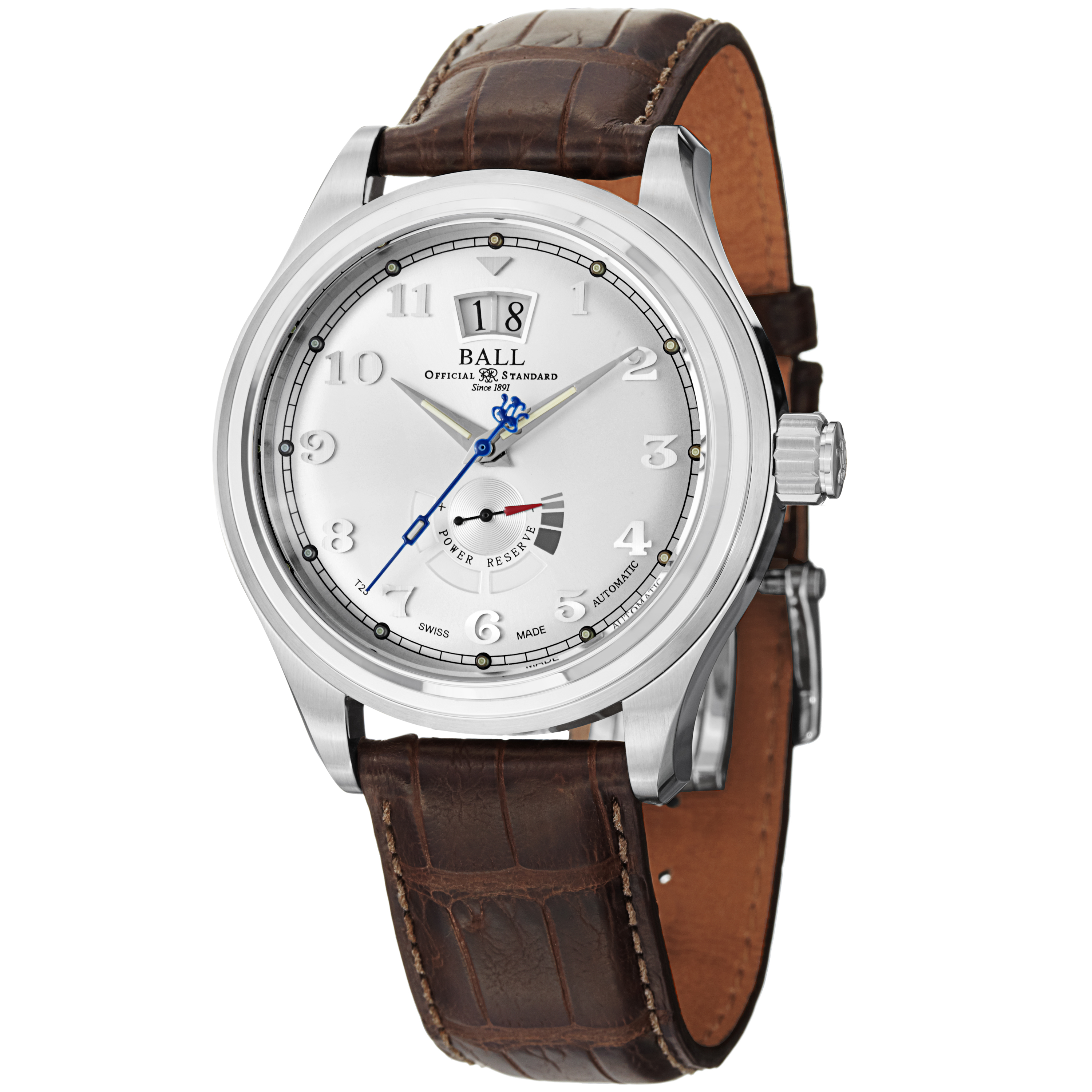Ball Train Cleveland PM1058D-L1J-SL Imitation Automatic Chronograph Stainless Steel Dive Watch