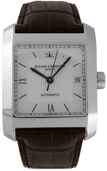 Baume & Mercier Hampton 41mm Swiss Automatic Chronograph Watch - Polished Steel, Black Dial