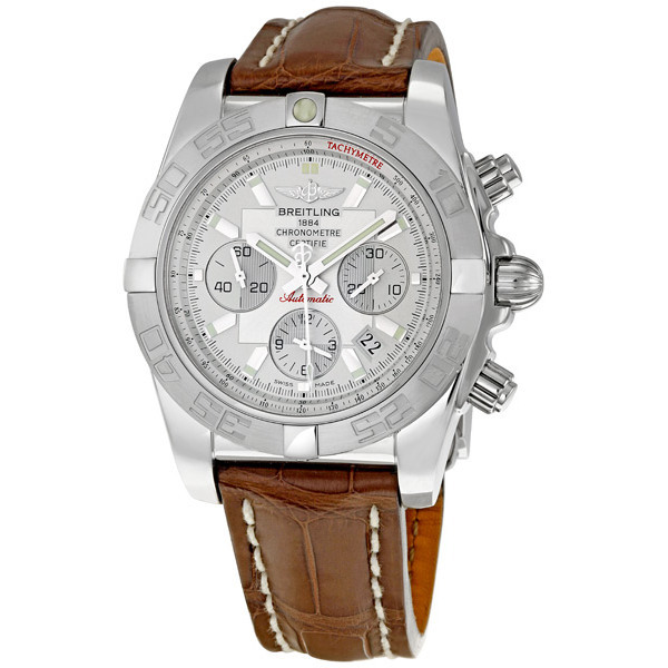 Breitling Chronomat Swiss Automatic Co-Axial Caliber Black Steel Band Dive Watch