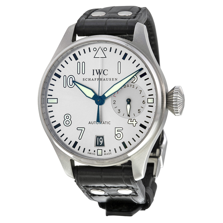 IWC Pilot Automatic Chronograph Blue Face Mens Watch - Precision Timepiece