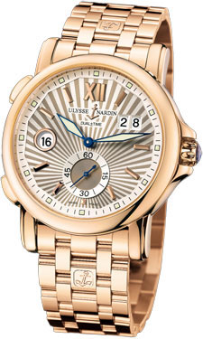 Ulysse Nardin GMT Master I Replica with Dual Time Function Automatic Black Face 44mm Watch