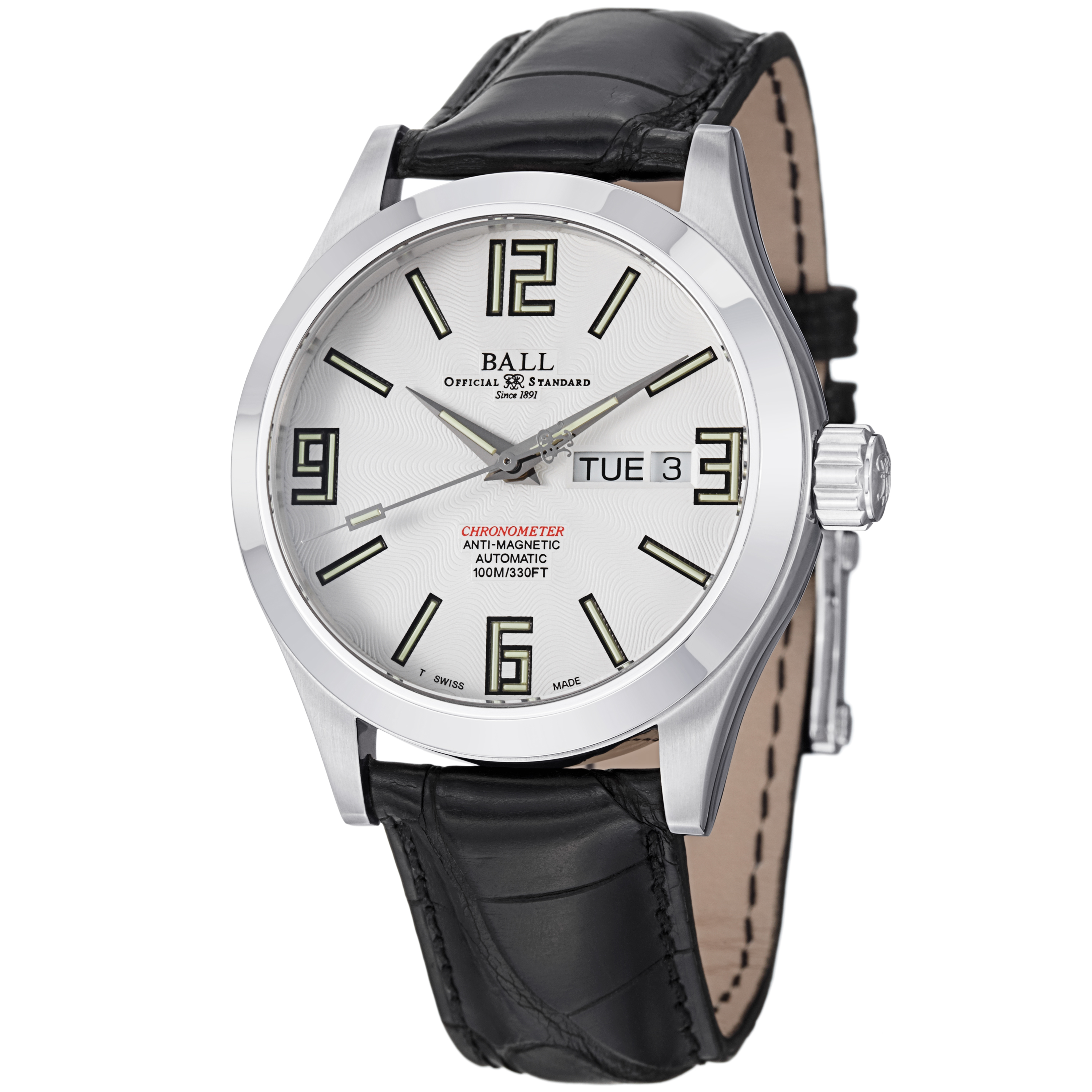 Ball Engineer NM1022C-LCAJ-WH Automatic Silver Chronograph Watch