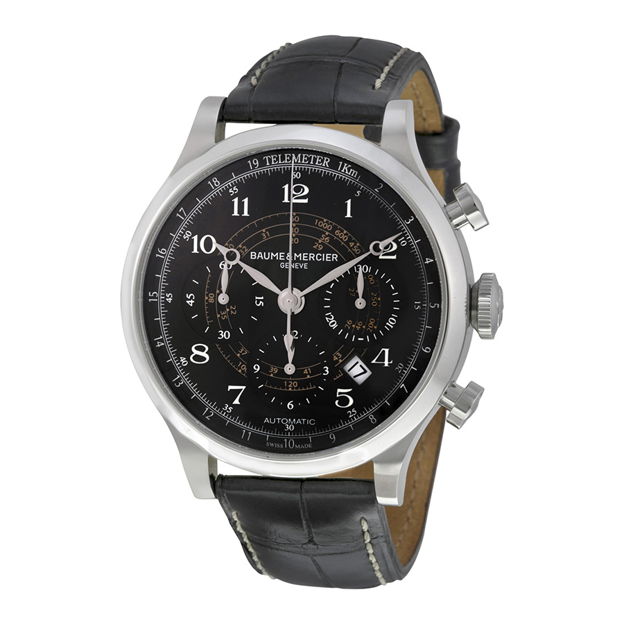 Baume et Mercier Capeland M0A10168 Clone Manual Wind Black Face Men's Watch