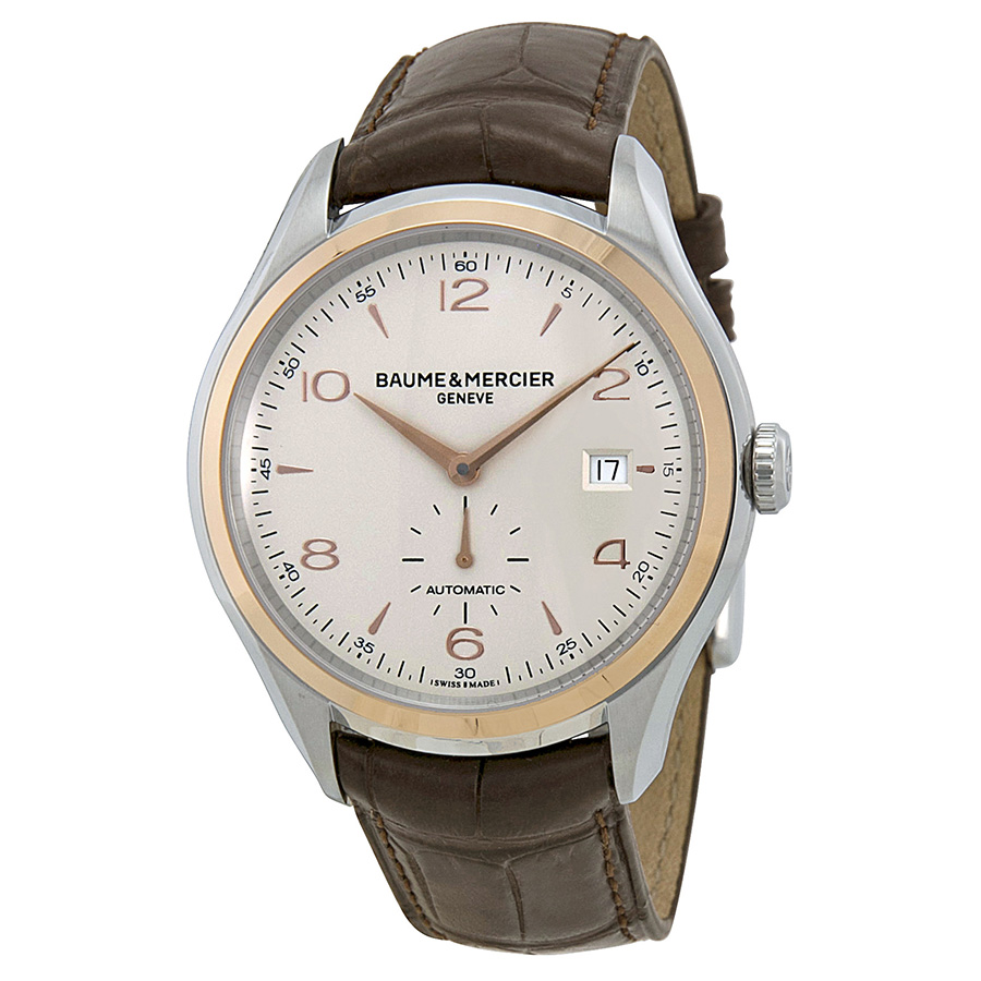 Baume & Mercier Clifton Imitation Black Steel Case Automatic Timepiece