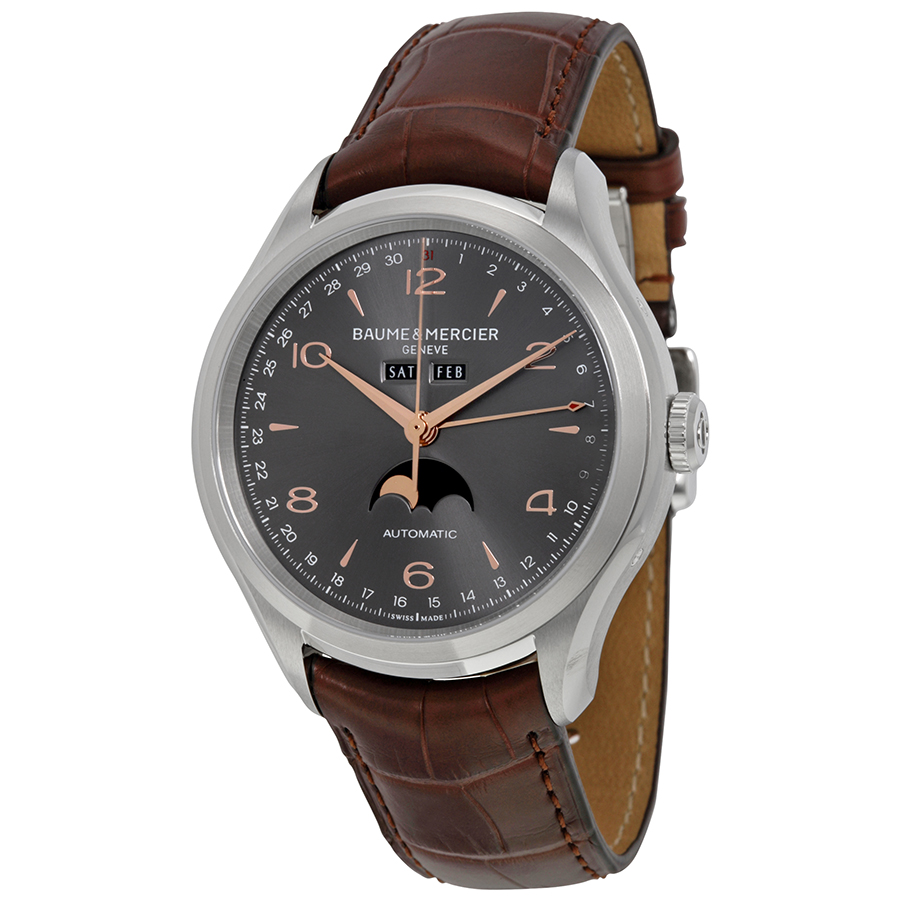 Baume et Mercier MOA10213: Classic Gent's Replica Automatic Timepiece with Polished Gold & Black Dials