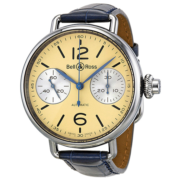 Bell & Ross Vintage BRWW1-MONO-IVO/S Automatic Steel Mono-Compass Men's Watch