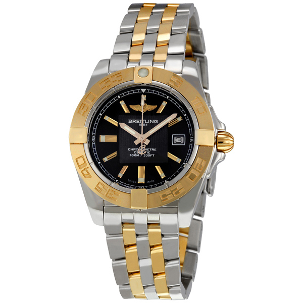 Breitling Galactic C71356L2/BA12 Chronograph Steel & Gold Dual Tone Dive Watch