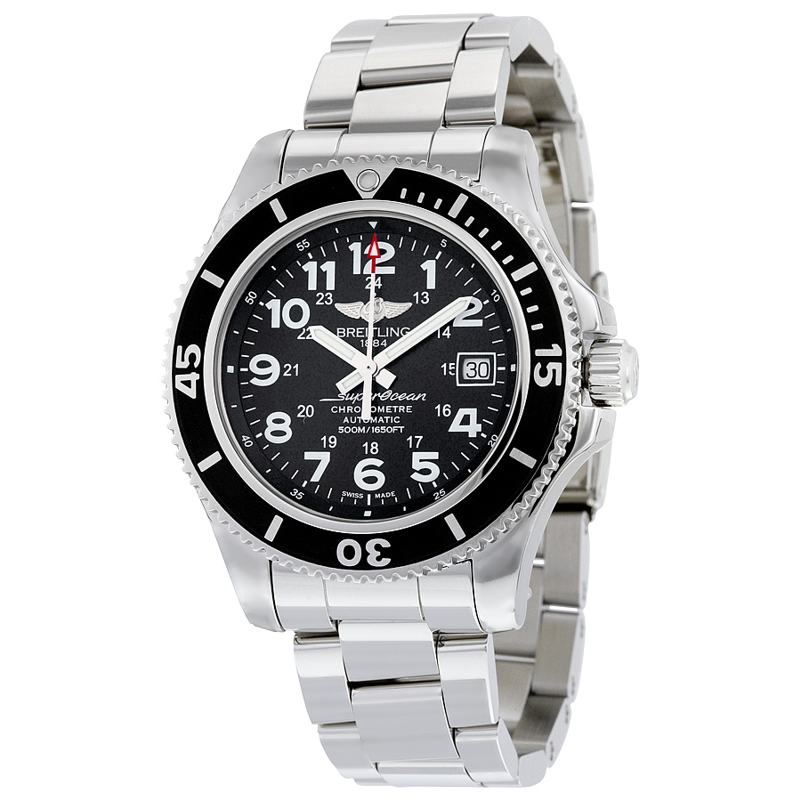 Swiss Clone Breitling Superocean II 42 Chronograph Blue Dial Dive Watch - 42mm Stainless Steel