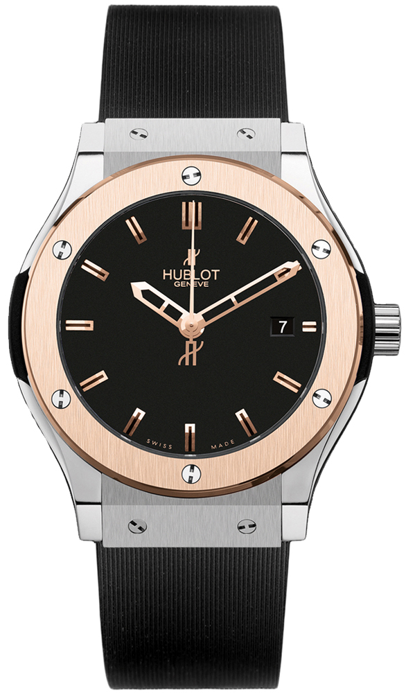 Hublot Classic Fusion Quartz Chronograph Jet Black Face Automatic 45mm Watch