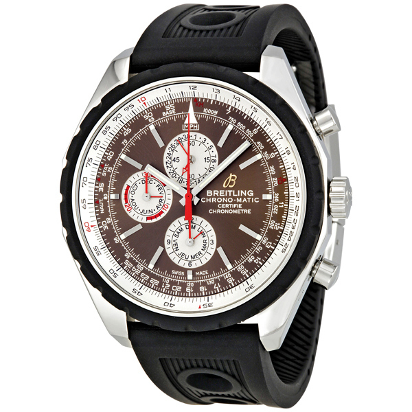 Breitling Chrono-Matic Avenger Steel Automatic Jet Black Watch