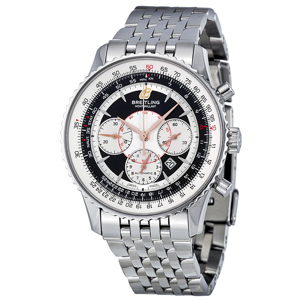 Breitling Montbrilliant Swiss Clone Automatic Black Face 43mm Dive Watch