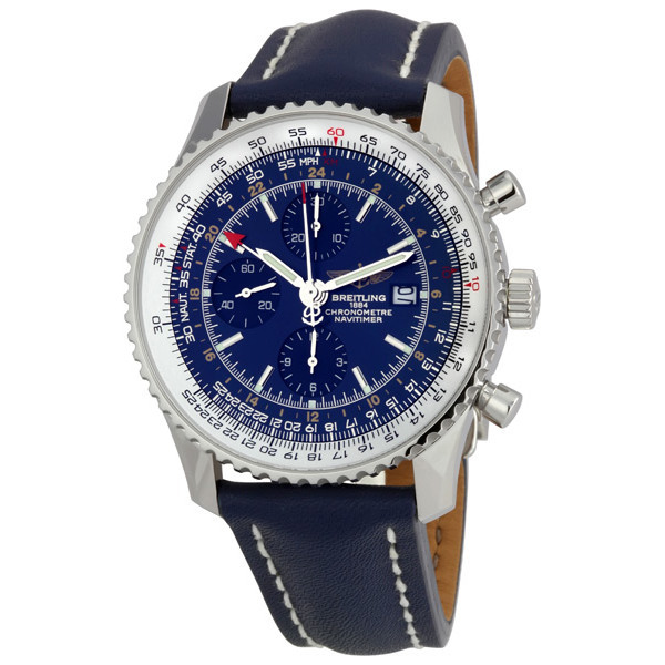 Breitling Navitimer A2432212 Swiss Clone - Pilot Chronograph Steel Case - Black Dial Automatic Watch