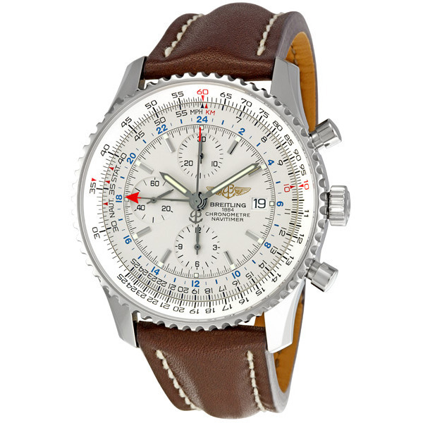 Breitling Navitimer Clone with Automatic Jet Black Face and Scratch-Resistant Steel Case