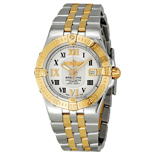 Breitling Starliner Automatic Flight Pilot Watch - Swiss Craftsmanship 42mm Black bezel