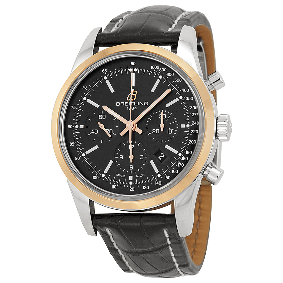 Breitling Transocean UB015212/BC74 Swiss Clone Automatic Black Dial Men's Watch