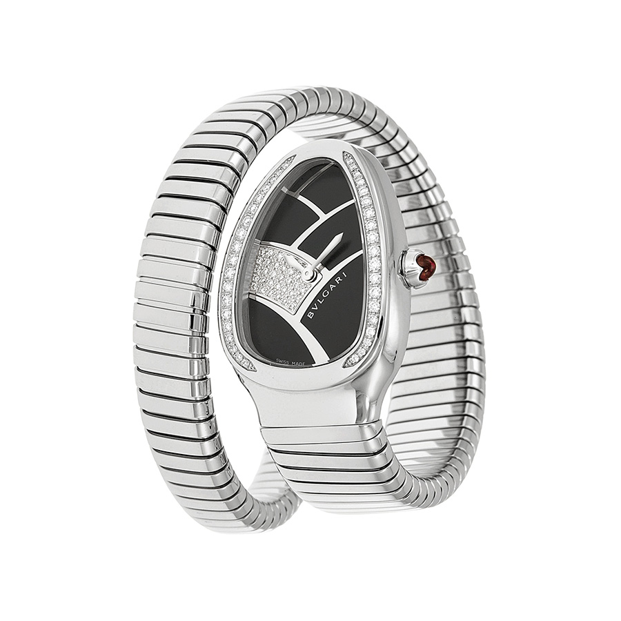 Bvlgari Serpenti Reps Automatic Yellow Gold Case Blue Face Watch