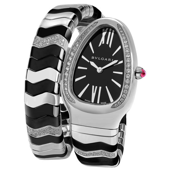 Bvlgari Serpenti Spiga 102129 Imitation Gold-Plated Case Automatic Swiss Quartz Ladies Watch