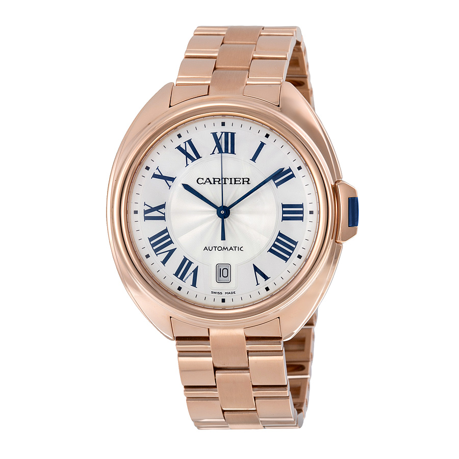 Cartier Cle Swiss Made Automatic Jet Black Watch - reps 32mm Elegant Timepiece