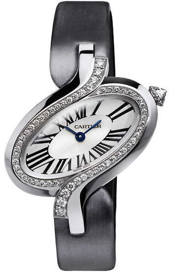 Cartier Delices Silver Automatic Watch, 30mm, Polished Dial, 50m Water Resistant