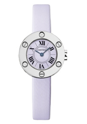 Cartier Love Quartz 18kt Gold Lilac Satin 23.5mm