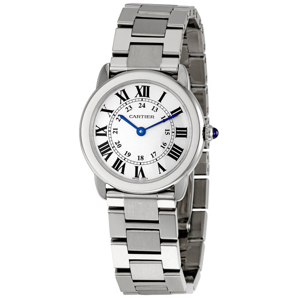 Cartier Ronde Solo Clone 36mm Steel & Gold Mother-of-Pearl Dial Ladies Watch