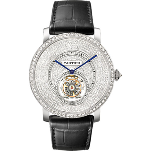 Cartier Rotonde HPI00592 18K White Gold Auto Watch - Timeless Elegance