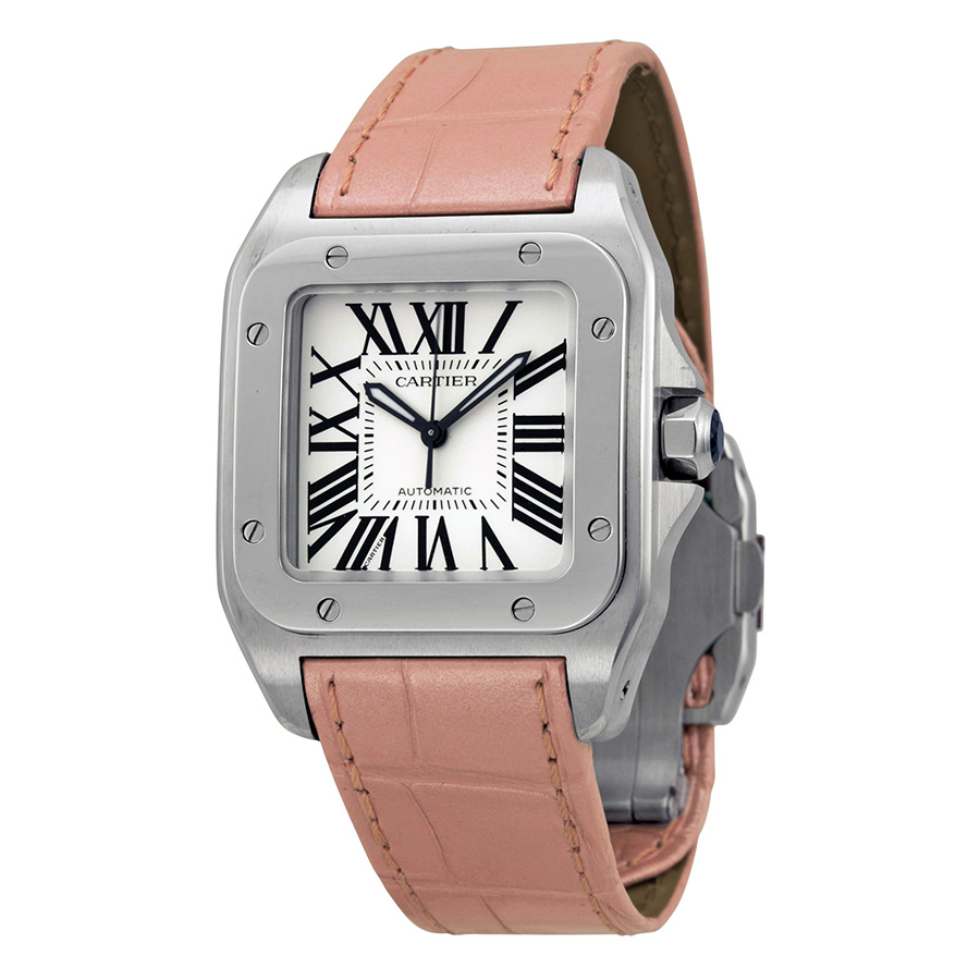 Cartier Santos Diver Chrono Steel Case Jet Black Face Reps Watch