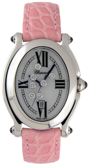 Chopard Happy Sport Pink Mother of Pearl Dial Automatic Watch - Chic and Elegant