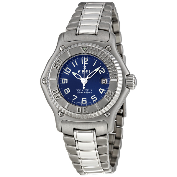Ebel Discovery Diver Chrono 42mm Steel Blue Face Auto-Wind Watch