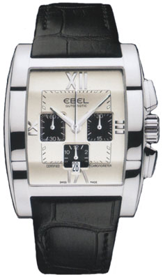 Ebel Tarawa Dive 41mm Silver Automatic Chronograph Inspired Watch