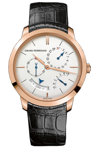 Girard Perregaux GP1966 Automatic 18kt Gold Silver Dial 40mm Water Resistant 30m Men's Watch
