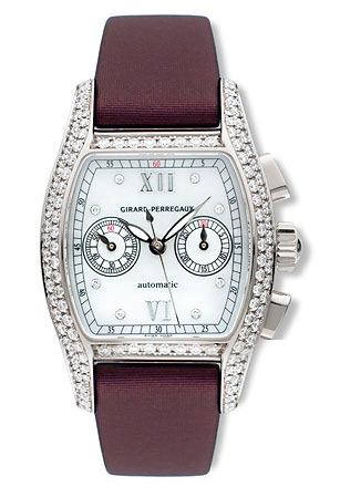 Girard Perregaux Richeville 36mm Automatic Pink Gold & Diamond Ladies Watch