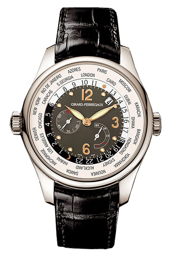 Girard Perregaux Clone Time Traveler 49.85mm Ivory Dial Mechanical Watch
