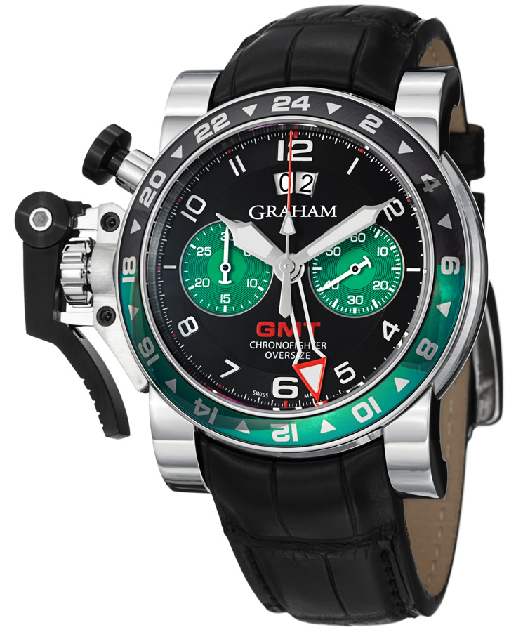 Graham Automatic 2OVGS.B12A 42mm Stainless Steel Black Face Water Resistant Watch