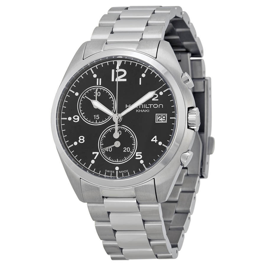 Hamilton Khaki Automatic Steel Pilot Watch - Swiss Crafted, Vintage Style