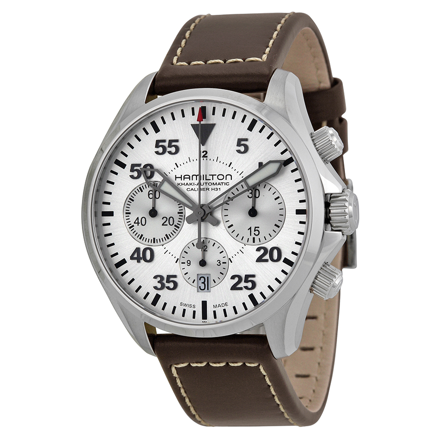 Hamilton Khaki Pilot Automatic Chronograph Swiss Steel Pilot Watch
