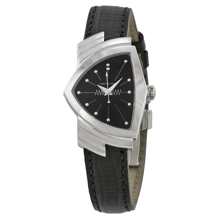 Hamilton Ventura Swiss Clone Auto Chrono Jet Black Face 45mm Water-Resistant Watch