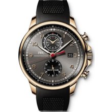 IWC Grey Chronograph IW390202 - Prestige Steel Case - Sleek Black Dial Watch