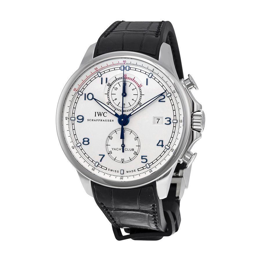IWC Portugieser IW390216 Swiss Clone 43mm Automatic Silver Case Black Dial Watch