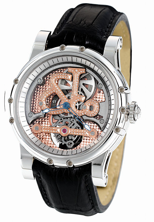 Jacob & Co. Napoleon Clone 47mm Self-Winding Chrono Black Steel Face Watch