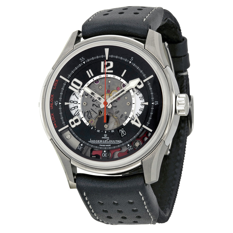 Jaeger LeCoultre AMVOX Q192T450 Black Skeletal Chronograph Replica Watch