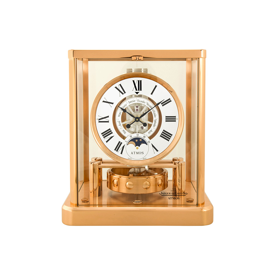 Jaeger LeCoultre Atmos Timepiece Hand-Crafted Quartz with Enamel Dial Watch
