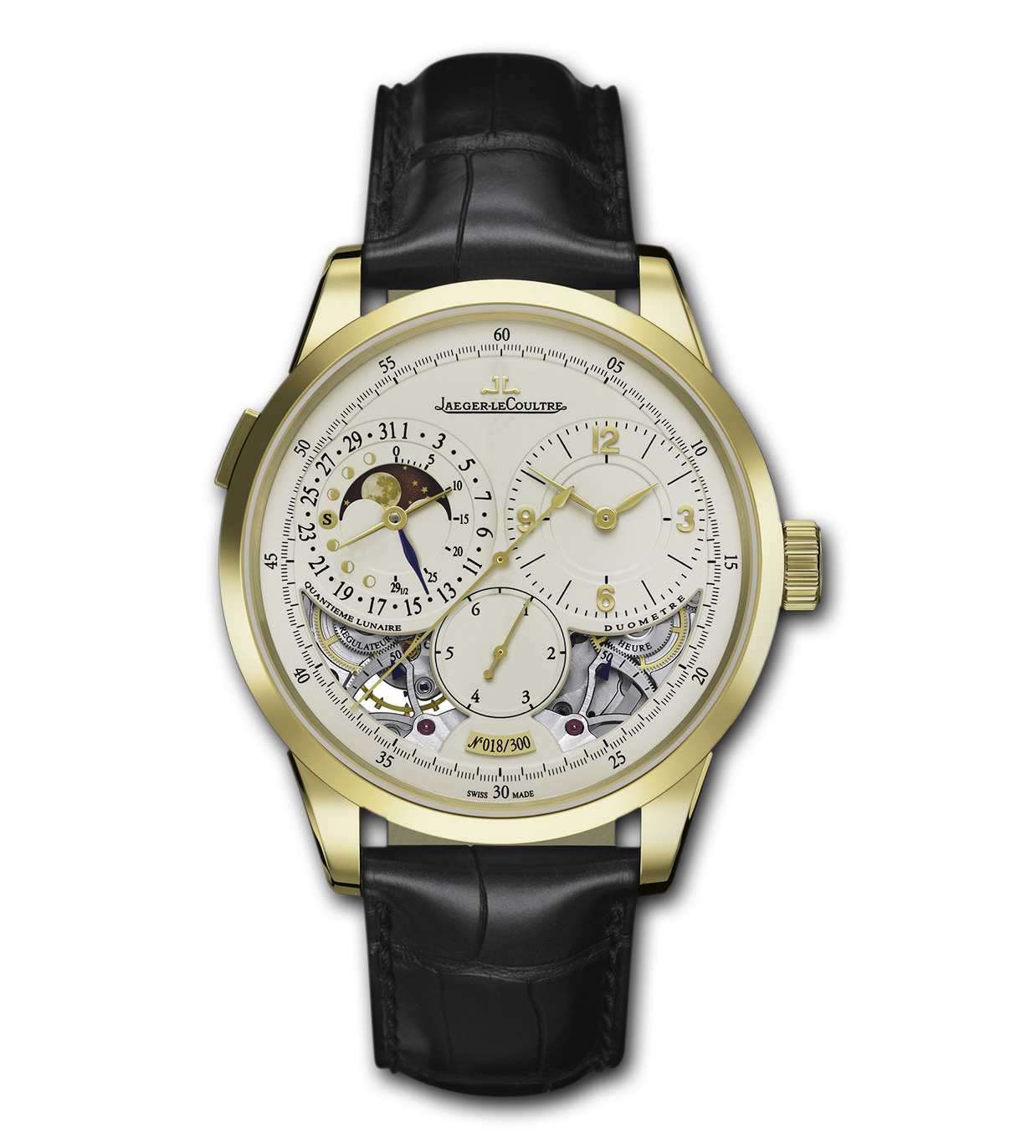 Jaeger LeCoultre Duometre Q6040420 Handwind Mechanical Chronograph Watch