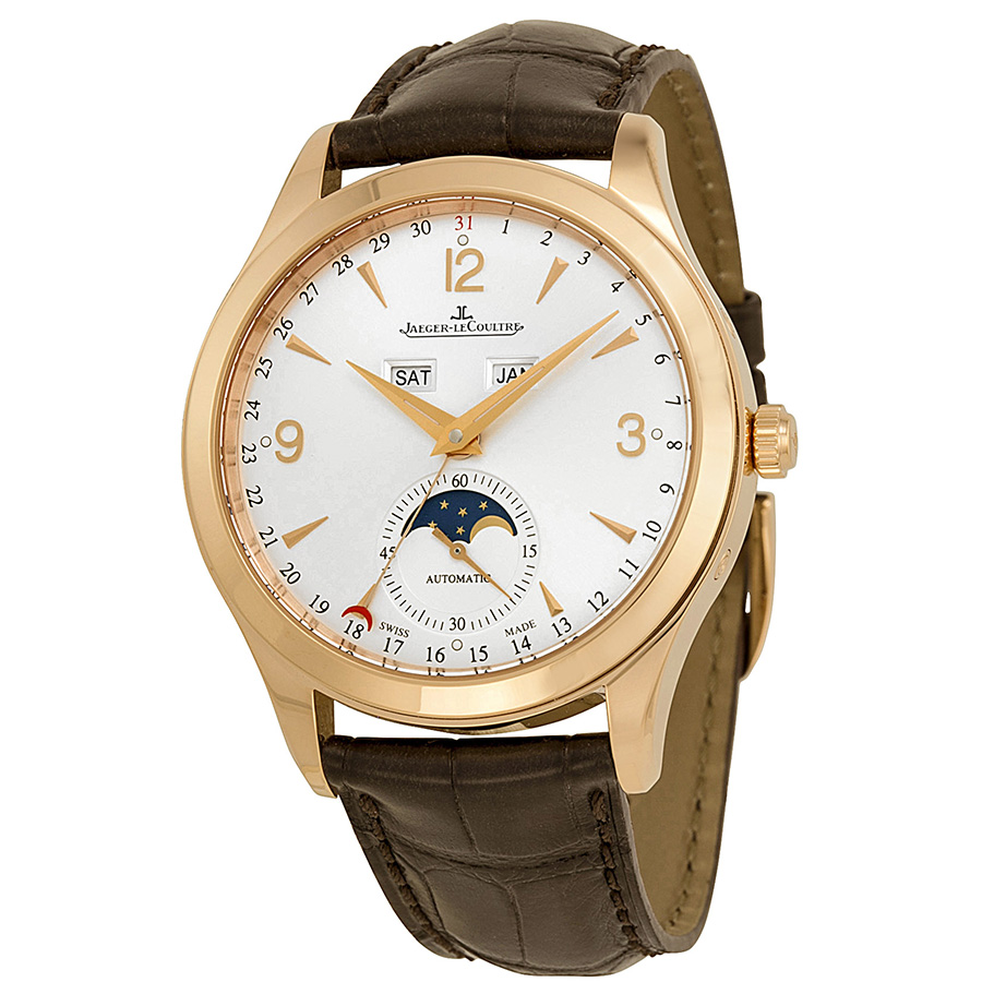 Jaeger LeCoultre Master Classic 18K Rose Gold Automatic Timepiece with White Dial Watch